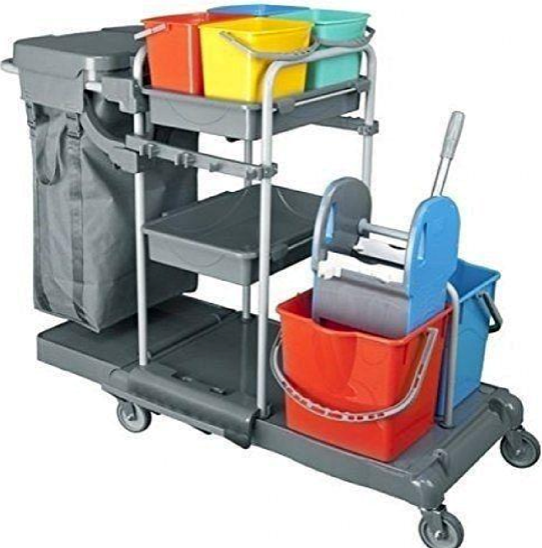 Chariot de Nettoyage FASO Polyvalent 5 Fonctions